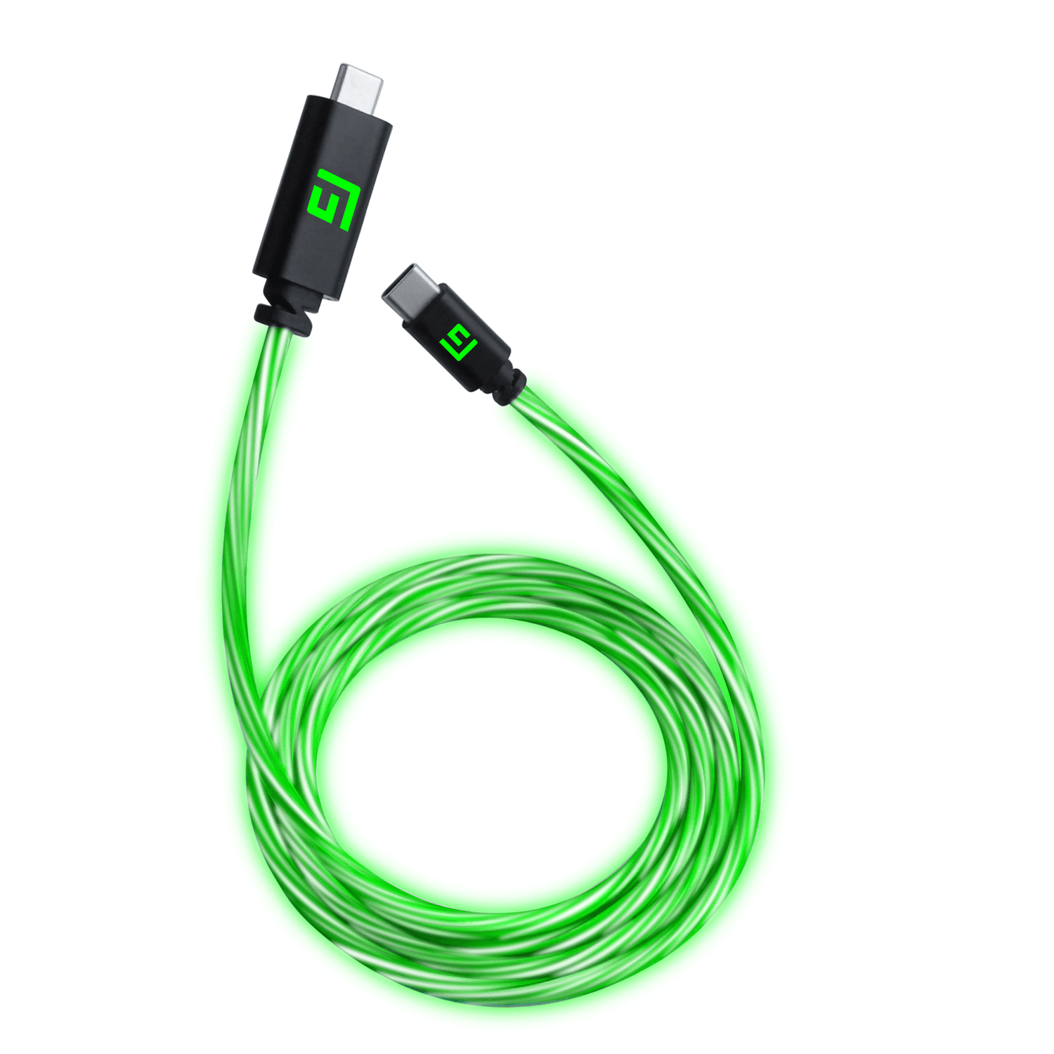 3M/10ft LED USB-C/USB-C Cable | High-Speed Charging + Sync - FLOATING GRIP