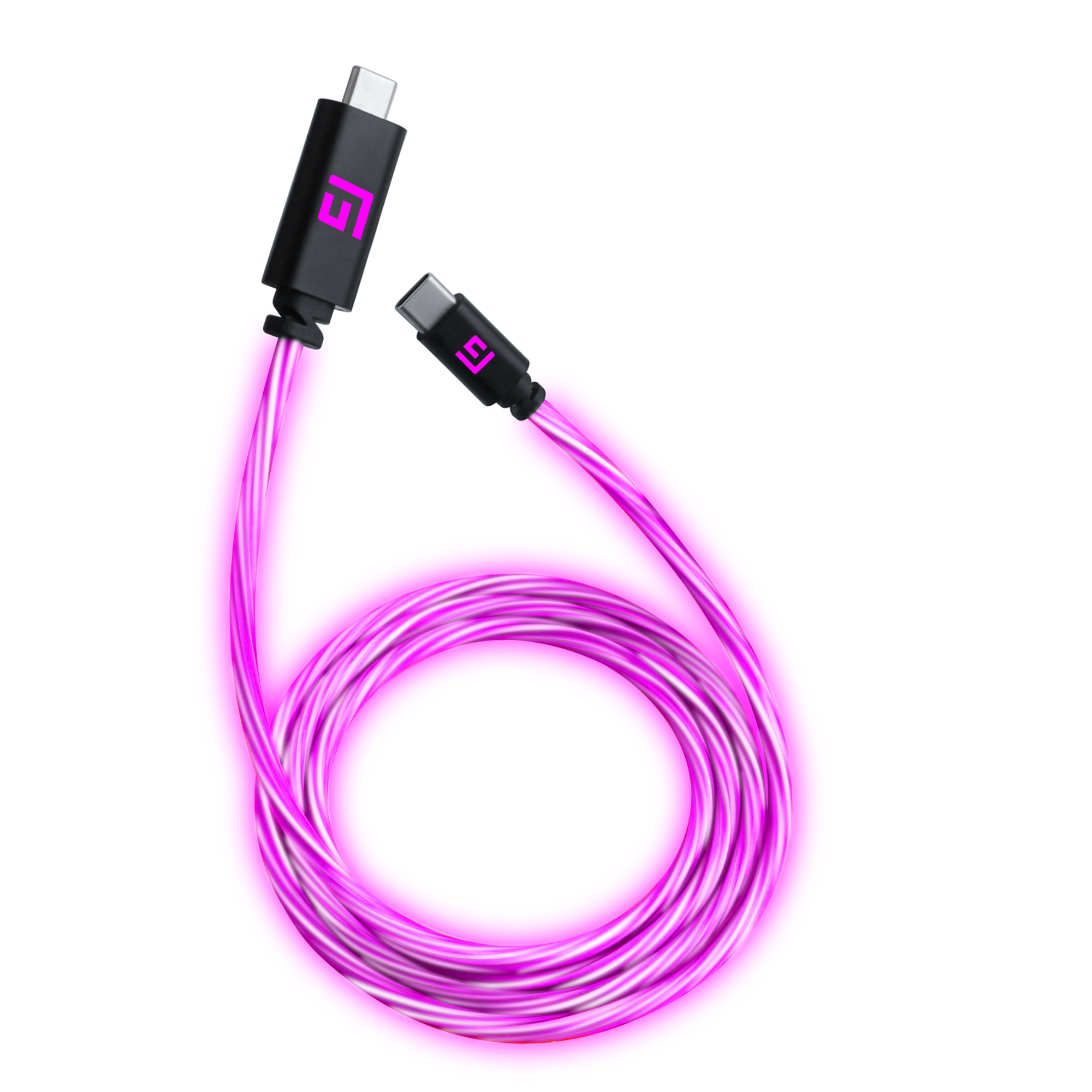 3M/10ft LED USB-C/USB-C-kabel | Snabbladdning + Synkronisering
