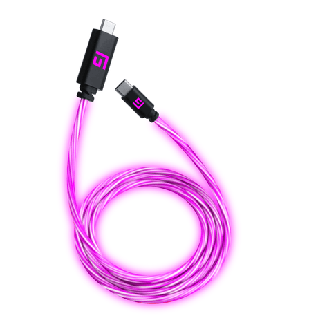 3M/10ft LED USB-C/USB-C Cable | High-Speed Charging + Sync - FLOATING GRIP