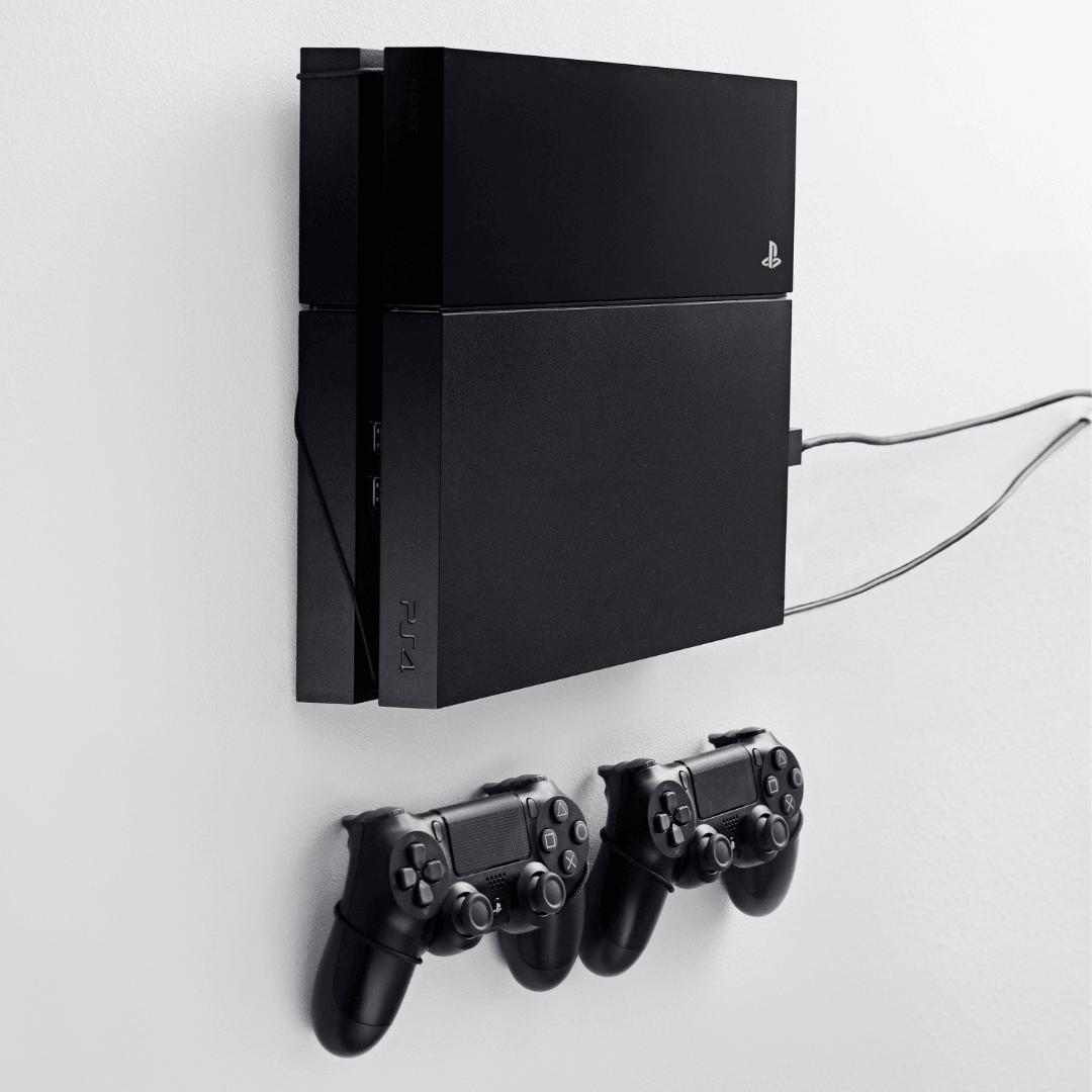 PS4 Wall Mount by FLOATING GRIP | SONY PlayStation 4 - FLOATING GRIP