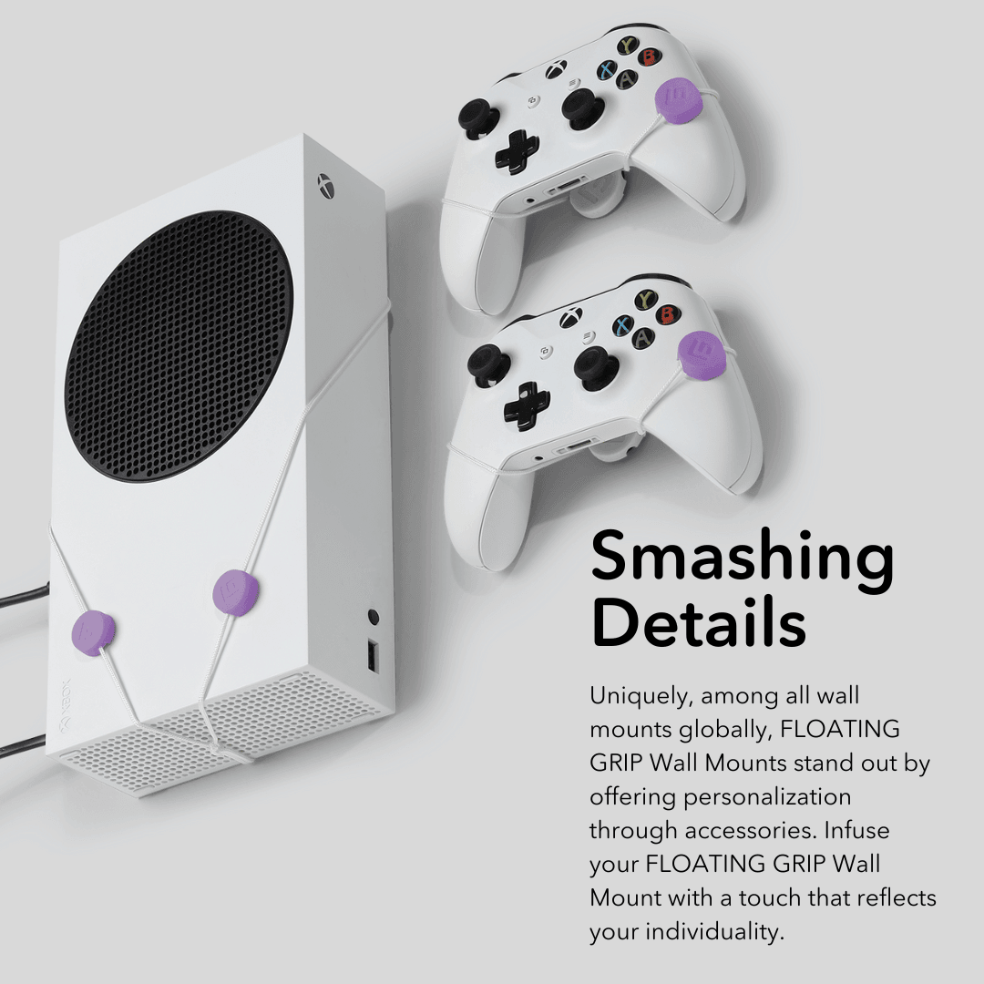 Wall Mount Cover Caps | Purple - FLOATING GRIP