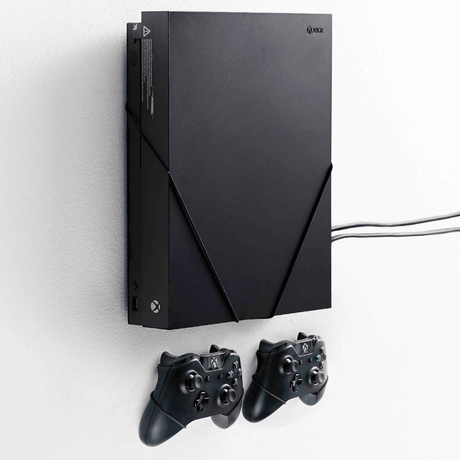 XBOX One X Wall Mount by FLOATING GRIP | Microsoft XBOX One X - FLOATING GRIP