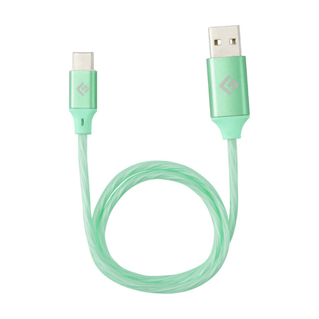 0,5M/2ft LED USB-C/USB-A Cable | High-Speed Charging + Sync - FLOATING GRIP