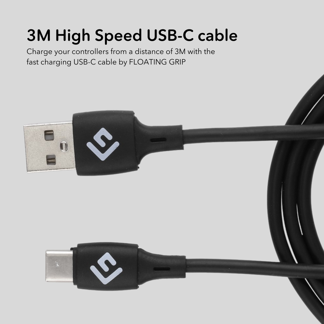 3M/10ft Câble USB-C/USB-A | Charge Rapide + Synchronisation