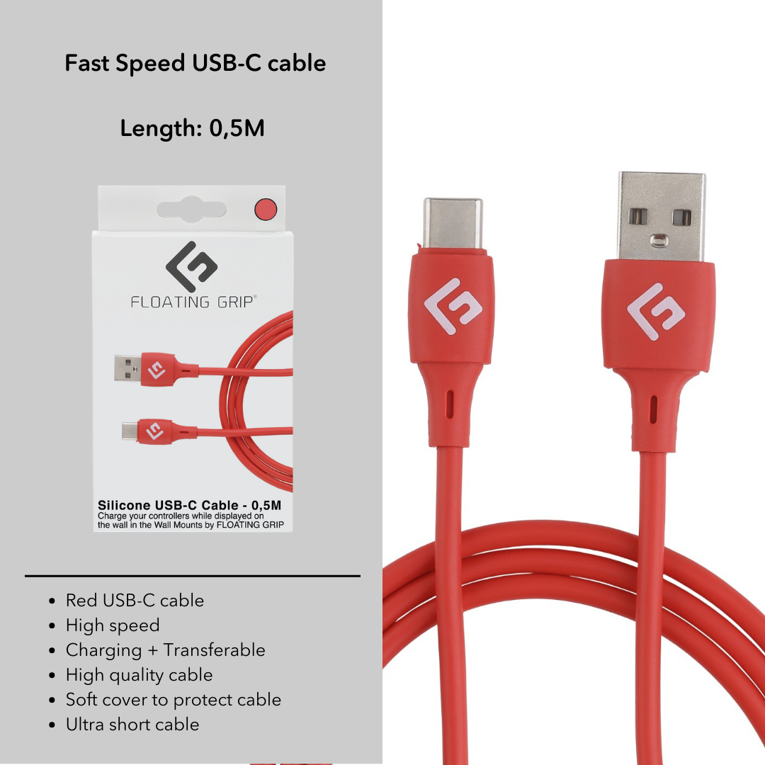 0,5M/2ft Câble USB-C/USB-A | Charge à haute vitesse + Synchronisation