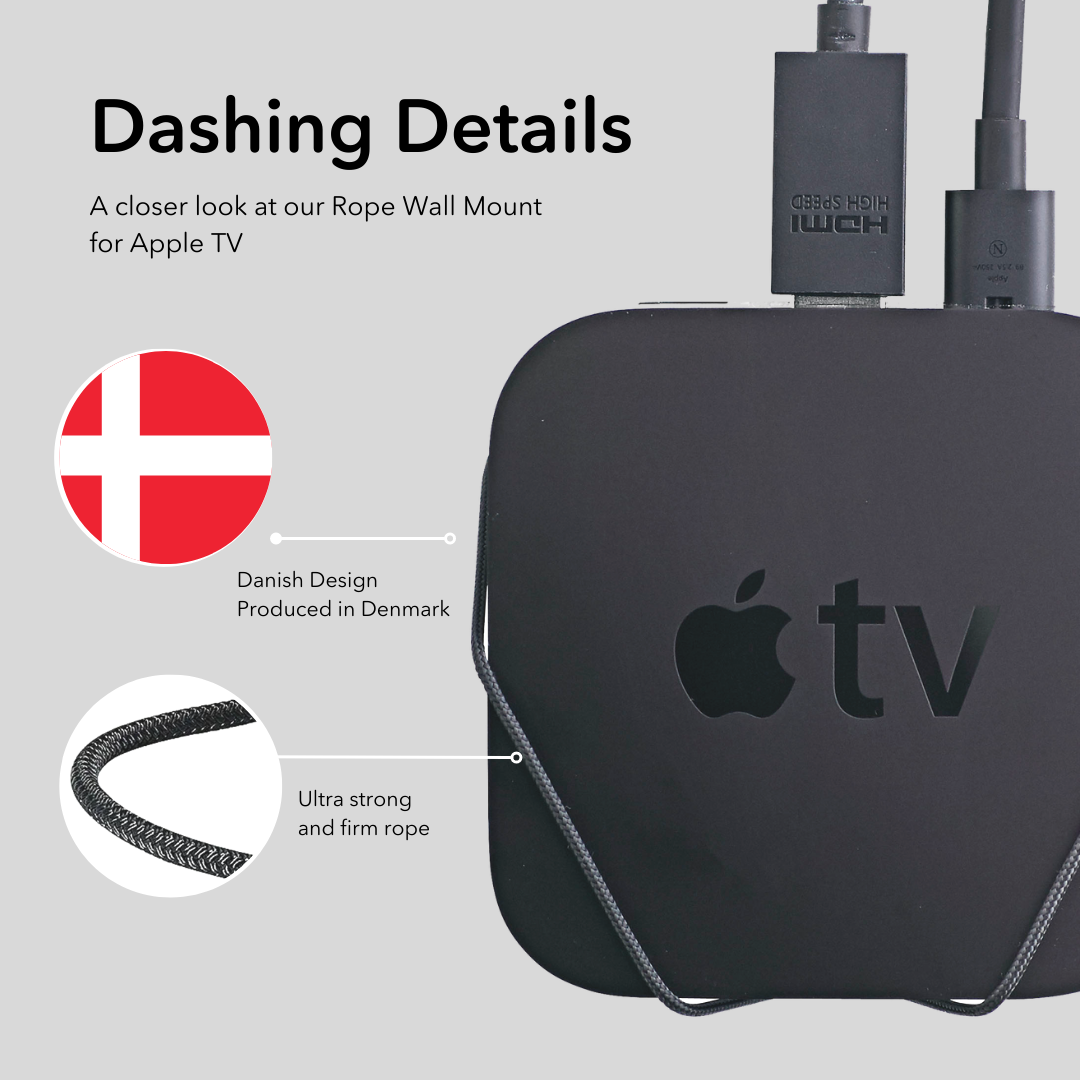 Apple TV vægbeslag fra FLOATING GRIP