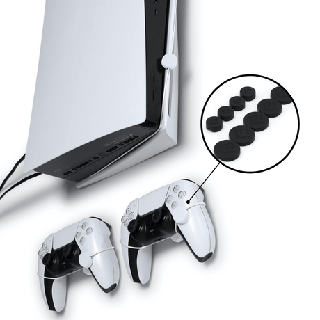 Wall Mount Cover Caps | Black - FLOATING GRIP