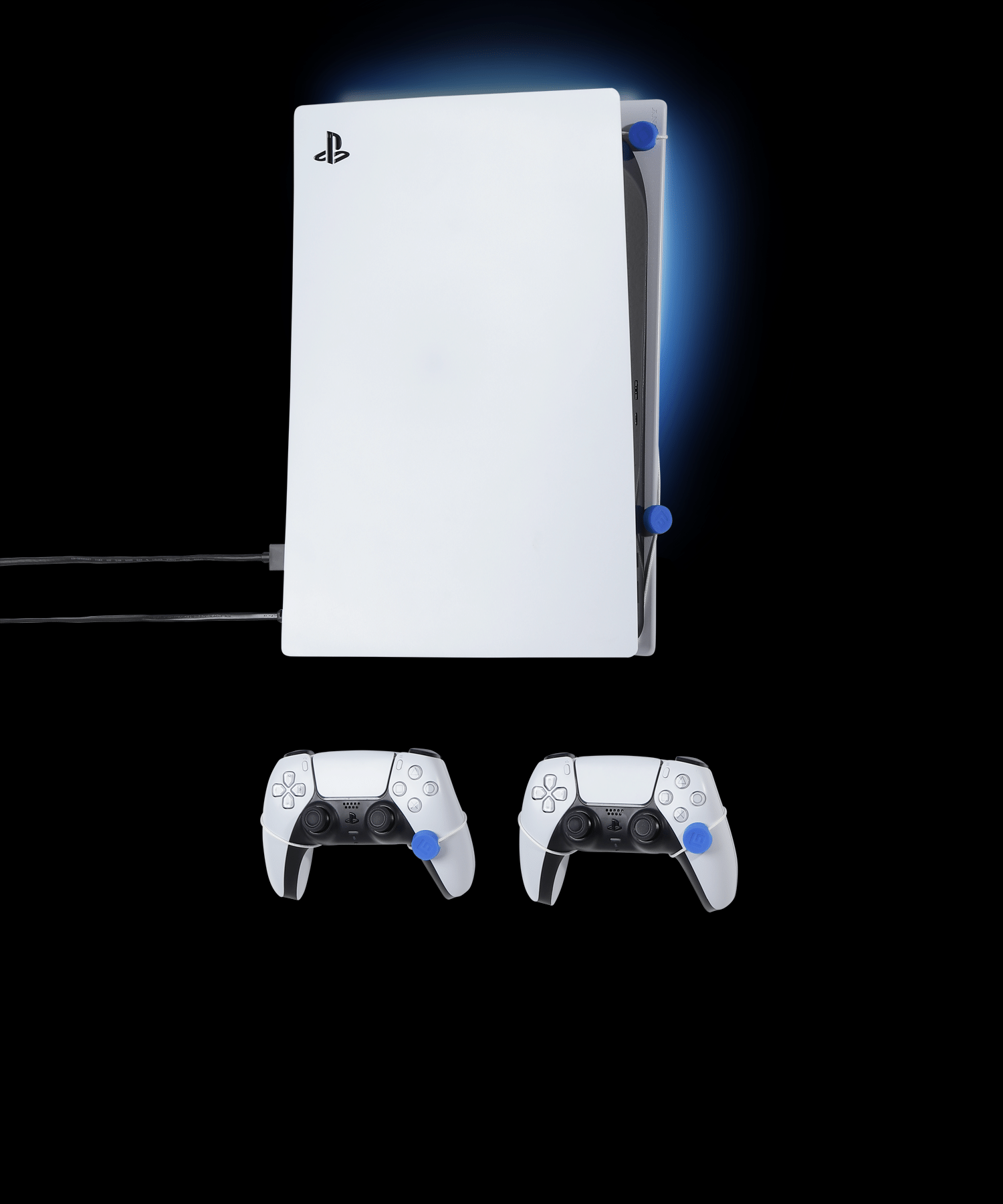 Flotante Grip PS4 Slim, PlayStation 4 Slim, soporte de pared de alambre  vertical (blanco), pendiente de patente y diseño patentado, fabricado en