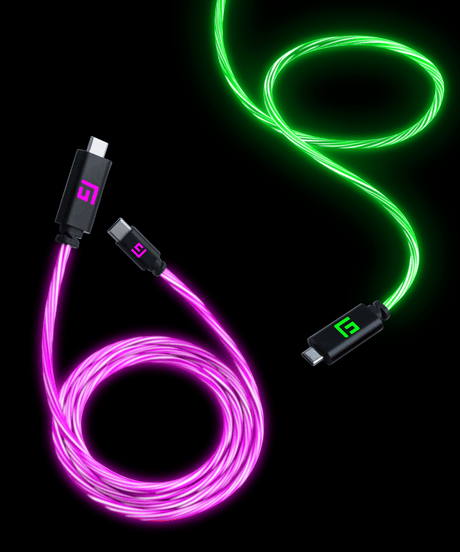 LED USB-C Cables - FLOATING GRIP