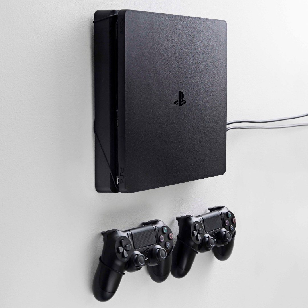PS4 Slim FLOATING GRIP | Wall Mount Compatible with PlayStation 4 Slim