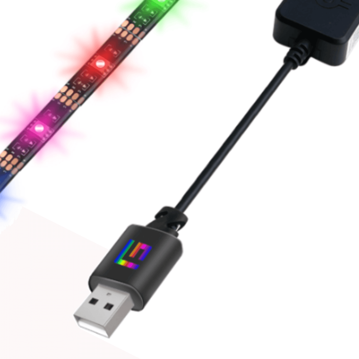 1M/3ft RGB Light Strip with Bluetooth and Remote Control - FLOATING GRIP