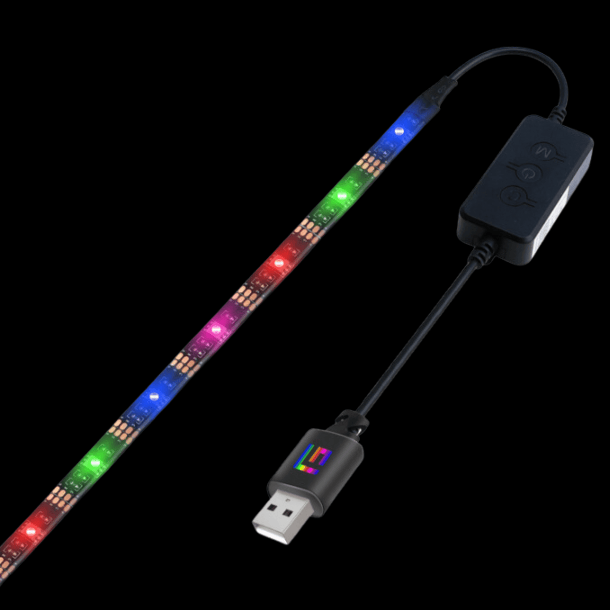 2M/7ft RGB Light Strip with Bluetooth and Remote Control - FLOATING GRIP