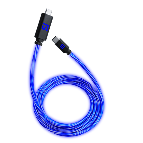 3M/10ft LED USB-C/USB-C Cable | High-Speed Charging + Sync - FLOATING GRIP