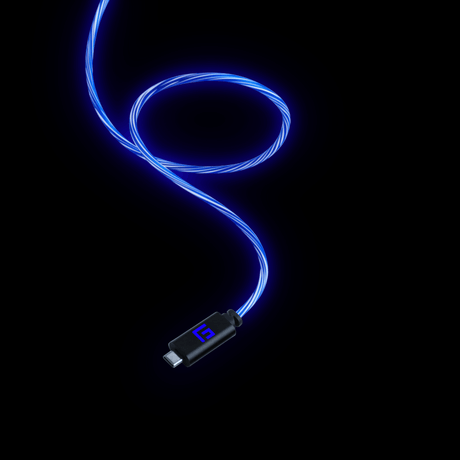 3M/10ft LED USB-C/USB-C Cable | High-Speed Charging + Sync - FLOATING GRIP