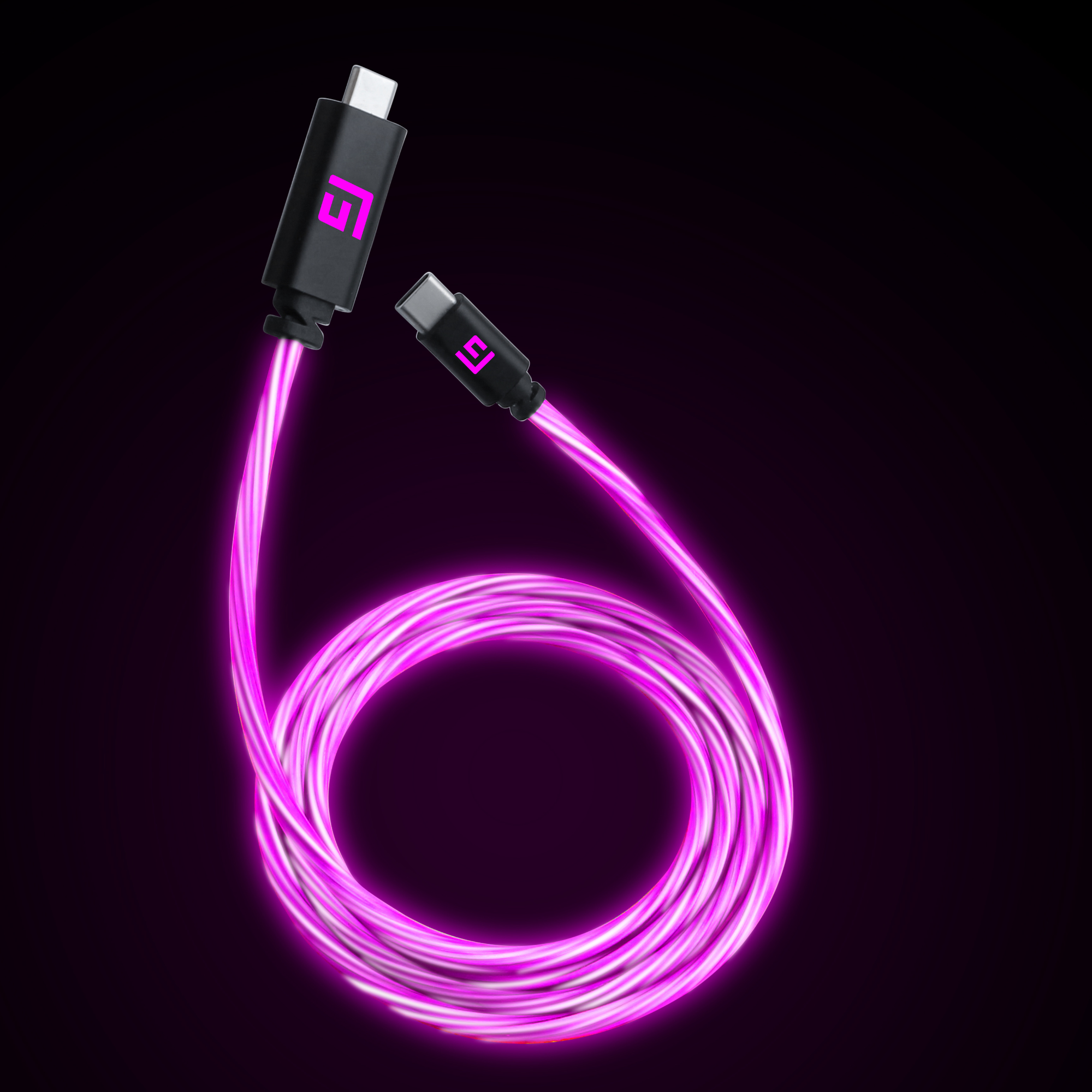3M/10ft LED USB-C/USB-C Kabel | Hochgeschwindigkeitsladen + Synchronisieren