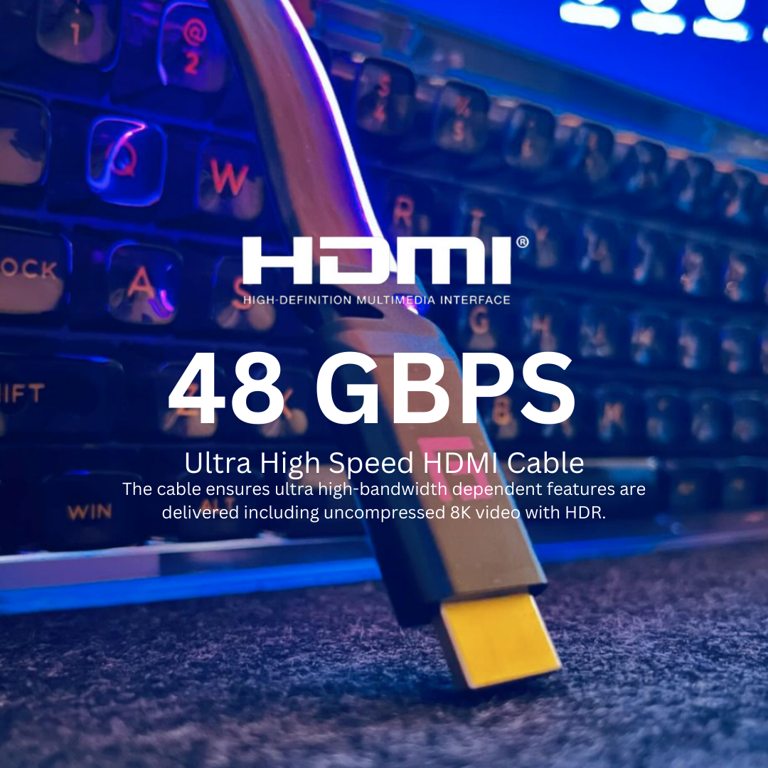 HDMI Cable with LED light | V2.1 | 8K/60Hz and 4K/120Hz