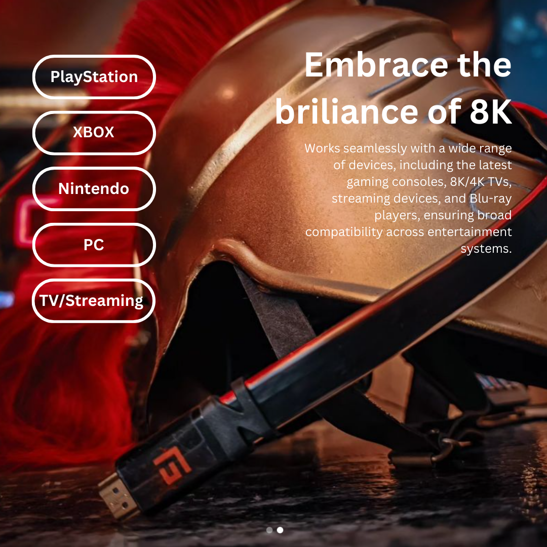 HDMI Cable with LED light | V2.1 | 8K/60Hz and 4K/120Hz