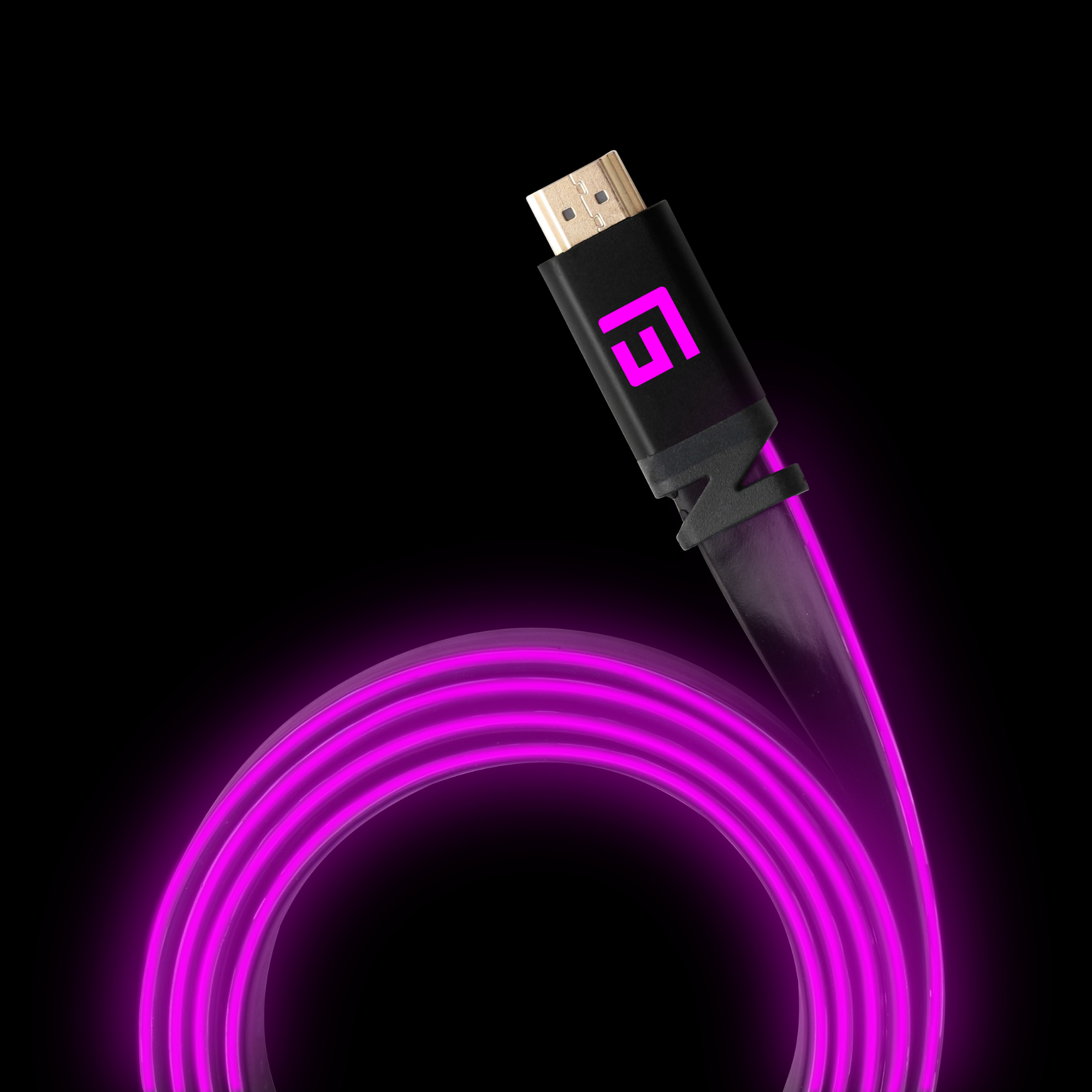 Flowing LED Lights USB-C (Type-C) Charge and Sync Cable - Pink