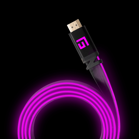 Premium 1.5M/5ft HDMI Cable | Ultra High-Speed Performance and LED Lighting | V2.1 | 8K/60Hz - FLOATING GRIP