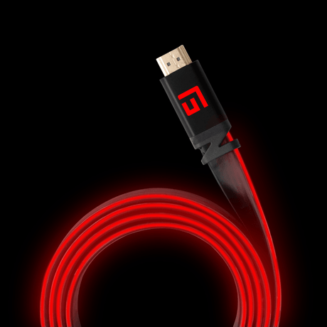 Premium 1.5M/5ft HDMI Cable | Ultra High-Speed Performance and LED Lighting | V2.1 | 8K/60Hz - FLOATING GRIP