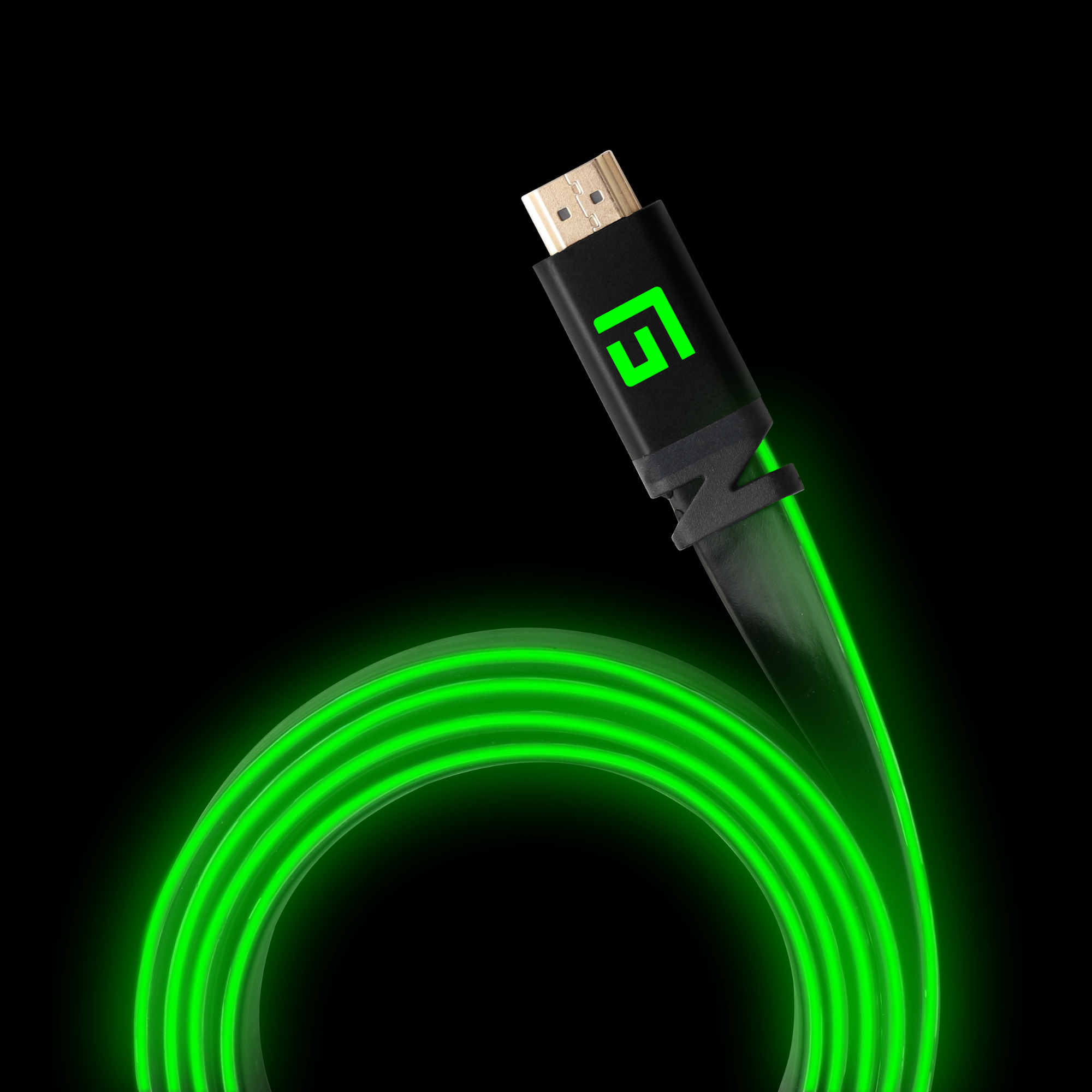 3M/10ft Green LED HDMI Cable, V.2.1 | High-Speed | 8K/60Hz
