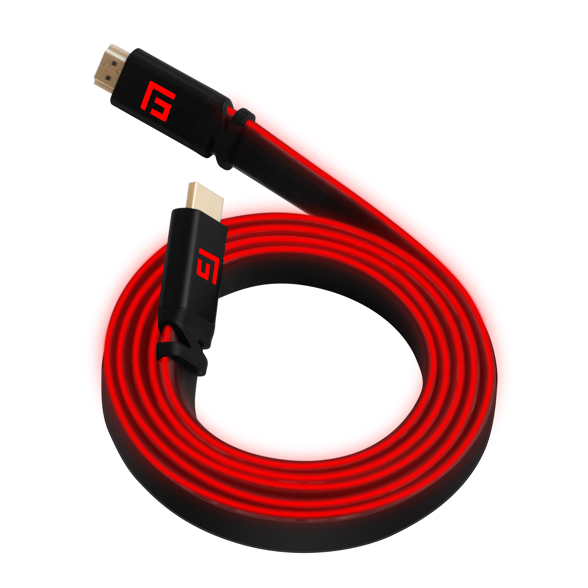 3M/10ft Red LED HDMI Cable, V.2.1 | High-Speed | 8K/60Hz