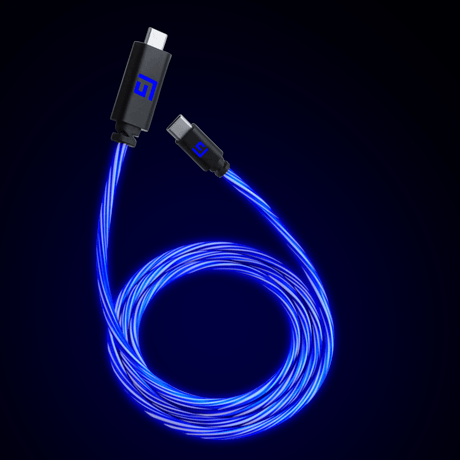 LED USB-C Cables | High-Speed Charging + Sync - FLOATING GRIP
