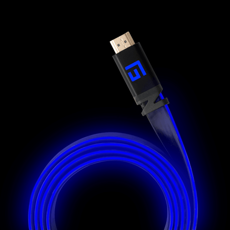 Premium 1.5M/5ft HDMI Cable | Ultra High-Speed Performance and LED Lighting | V2.1 | 8K/60Hz - FLOATING GRIP