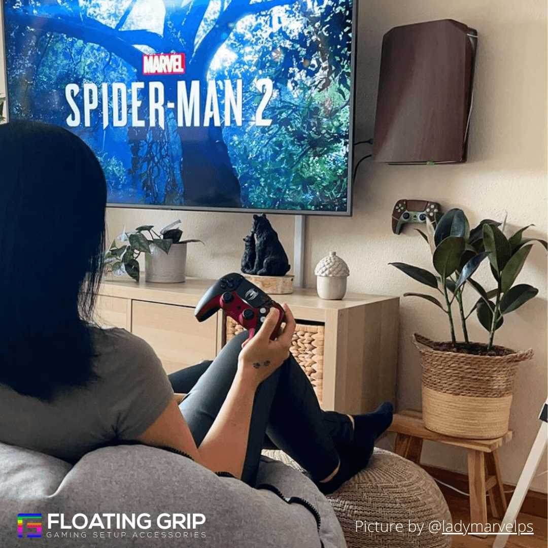 PS5 Wall Mount by FLOATING GRIP | SONY PlayStation 5 - FLOATING GRIP