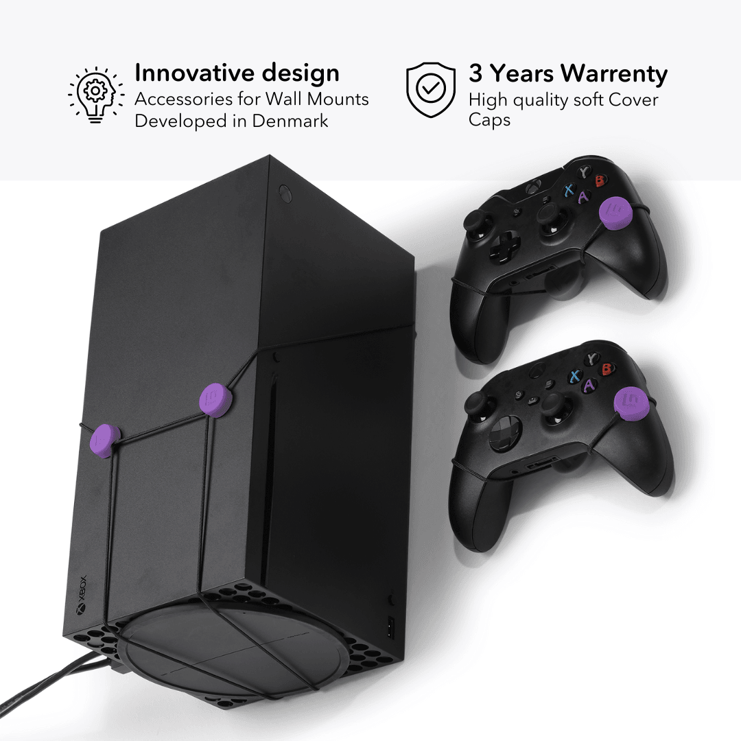 Wall Mount Cover Caps | Purple - FLOATING GRIP