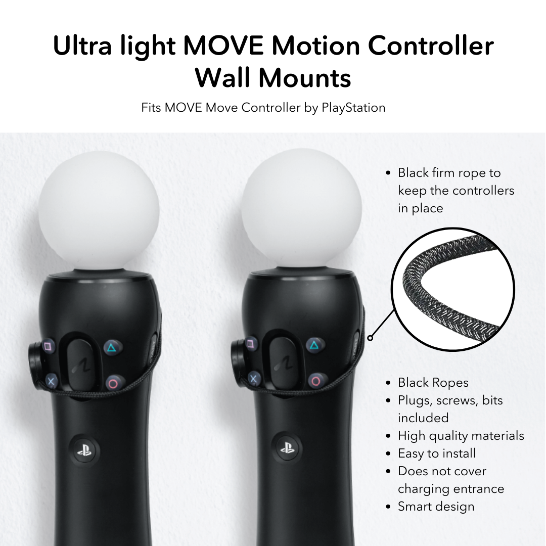 PlayStation MOVE Controller Wall Mounts by FLOATING GRIP | SONY PlayStation