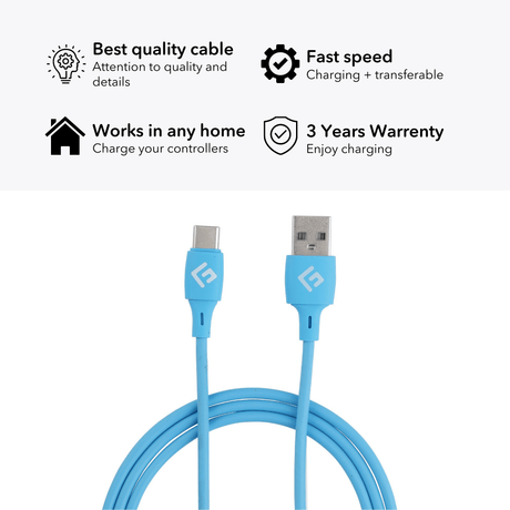 3M/10ft USB-C/USB-A Cable | High-Speed Charging + Sync - FLOATING GRIP