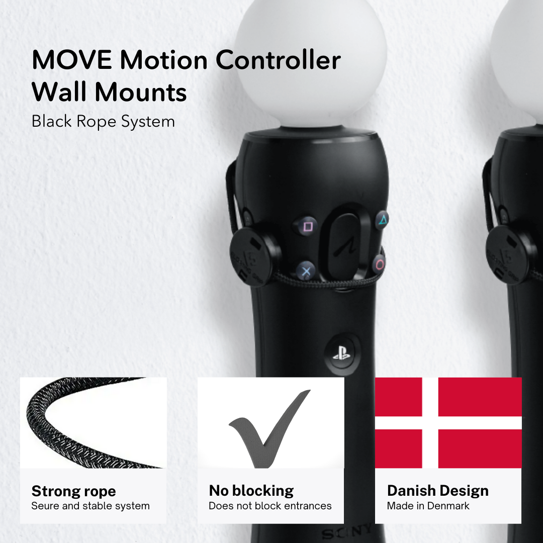 PS MOVE FLOATING GRIPs | Vægbeslag til SONY PlayStation MOVE Controllers