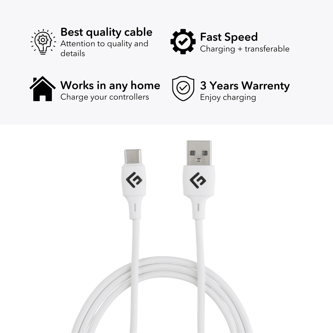 0,5M/2ft USB-C/USB-A Cable | High-Speed Charging + Sync - FLOATING GRIP