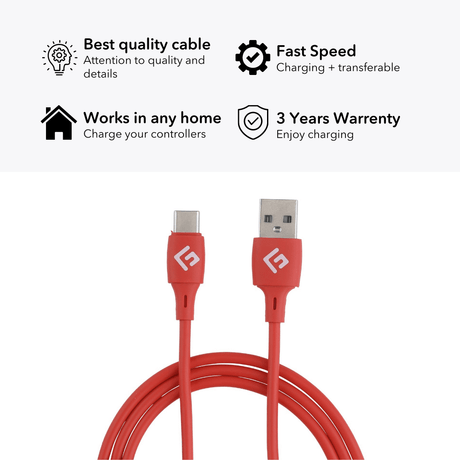 3M/10ft USB-C/USB-A Cable | High-Speed Charging + Sync - FLOATING GRIP