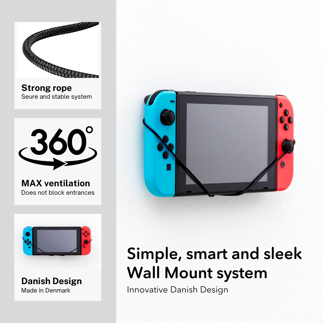Nintendo Switch Console Wall Mount by FLOATING GRIP