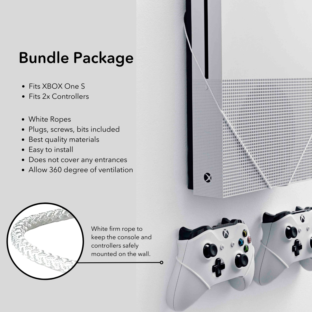 XBOX One S Wall Mount | Microsoft XBOX One S Compatible Mount