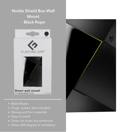 Nvidia Shield TV Box Wall Mount by FLOATING GRIP - FLOATING GRIP