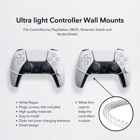 PlayStation Controller Wall Mounts by FLOATING GRIP | SONY PlayStaiton - FLOATING GRIP