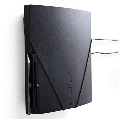 PS3 Slim Wall Mount by FLOATING GRIP | SONY PlayStation 3 Slim - FLOATING GRIP