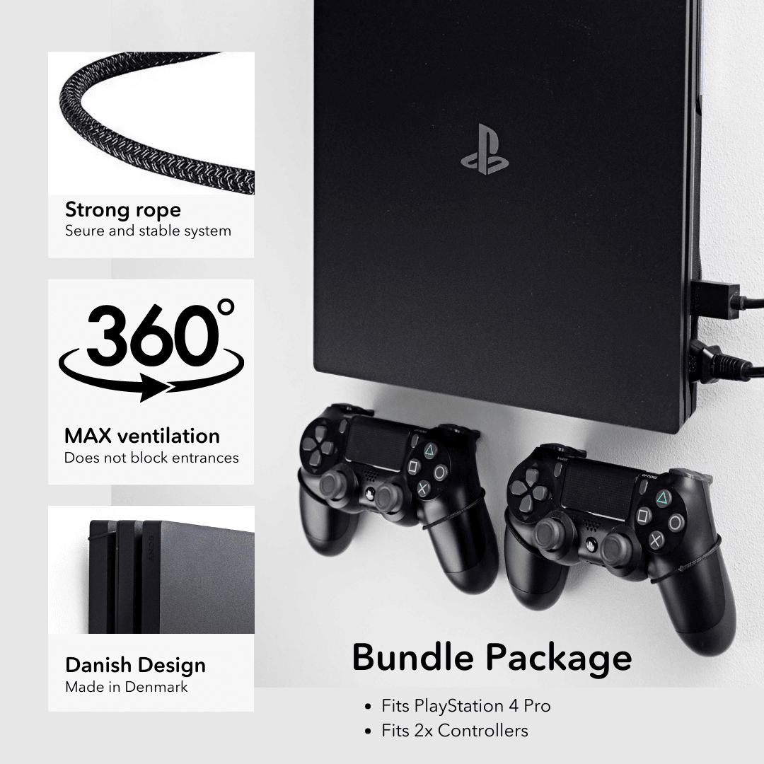 PS4 Pro FLOATING GRIP | Wall Mount Compatible with PlayStation 4 Pro - FLOATING GRIP