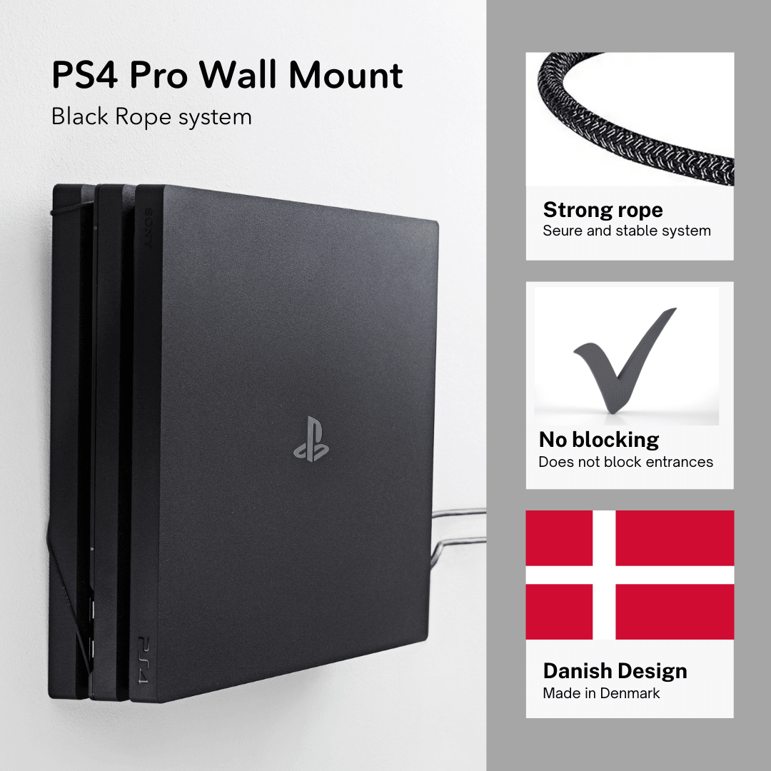 PS4 Pro FLOATING GRIP | Wall Mount Compatible with PlayStation 4 Pro - FLOATING GRIP