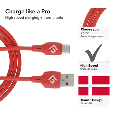 USB-C/USB-A Cable | High-Speed Charging + Sync - FLOATING GRIP