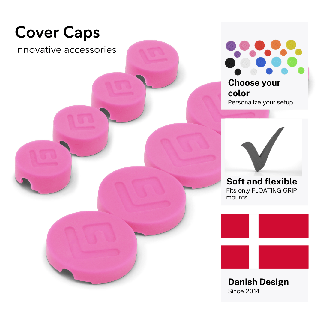 Wall Mount Cover Caps | Pink - FLOATING GRIP