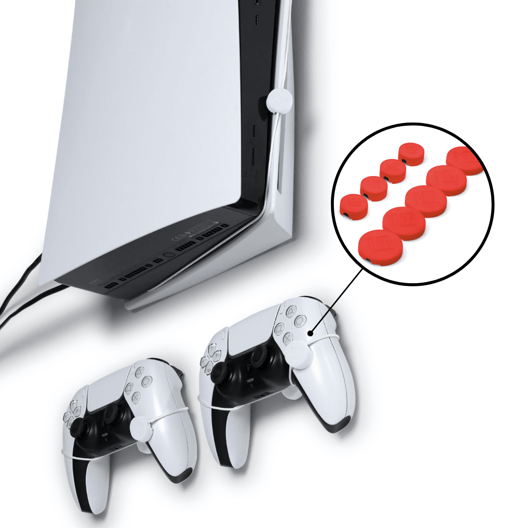 Wall Mount Cover Caps | Red - FLOATING GRIP