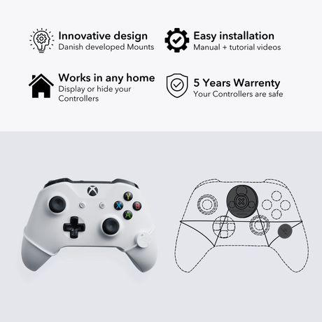 XBOX Controller Wall Mounts by FLOATING GRIP | Microsoft XBOX - FLOATING GRIP