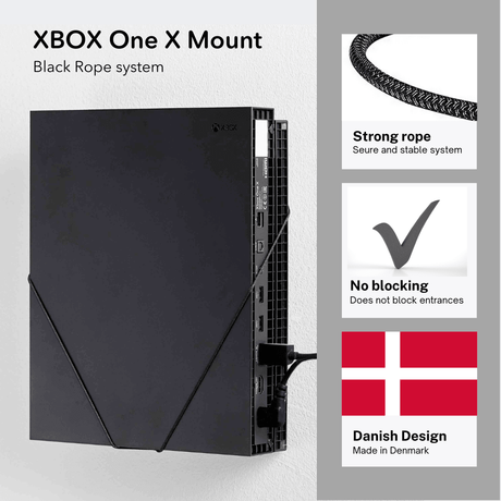 XBOX One X Wall Mount by FLOATING GRIP | Microsoft XBOX One X - FLOATING GRIP