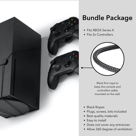 XBOX Series X Wall Mount by FLOATING GRIP | Microsoft XBOX Series X - FLOATING GRIP